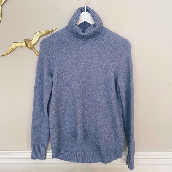 J. CREW Turtleneck Sweater Supersoft Yarn AF023 NWT Blue Size XXS - Picture 2 of 11